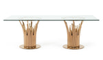 Paxton Modern Glass & Rosegold Dining Table by VIG Furniture - View 6
