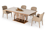 Marston Modern White Marble & Rosegold Dining Table by VIG Furniture - View 7