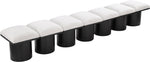 Pavilion - 7 Piece Modular Bench With Black Base
