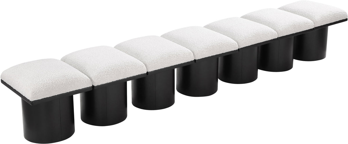 Pavilion - 7 Piece Modular Bench With Black Base