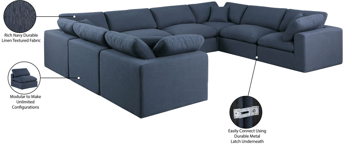 Comfy - 8 Piece Linen Modular Sectional