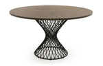 Theresa Modern Round Walnut & Black Table by VIG Furniture - View 7