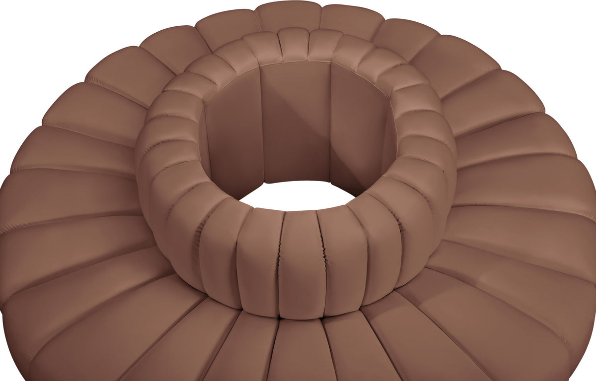 Arc - Faux Leather 8 Piece Round Modular Sofa