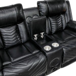 Glory Furniture - Sensa - Power Reclining Loveseat With Bluetooth Speaker And LED Belt
