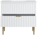 Modernist - Bathroom Vanity With Gold Legs