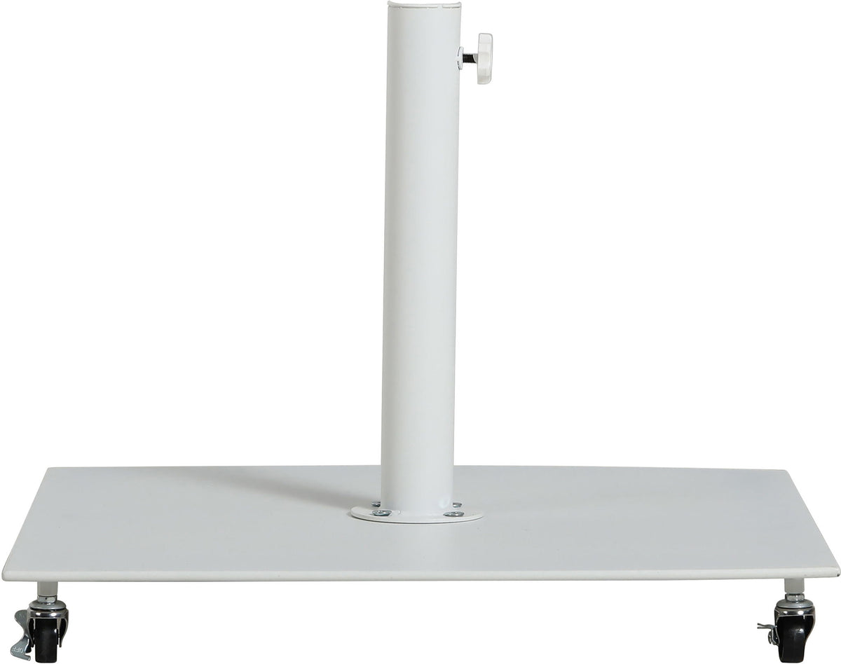 Fiji - Aluminum Patio Umbrella With Square White And Black Base