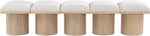 Pavilion - 5 Piece Modular Bench With Natural Base