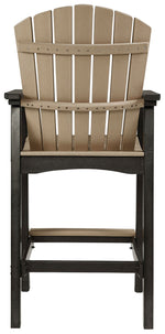 Fairen Trail - Tall Barstool (Set of 2) - Black / Driftwood
