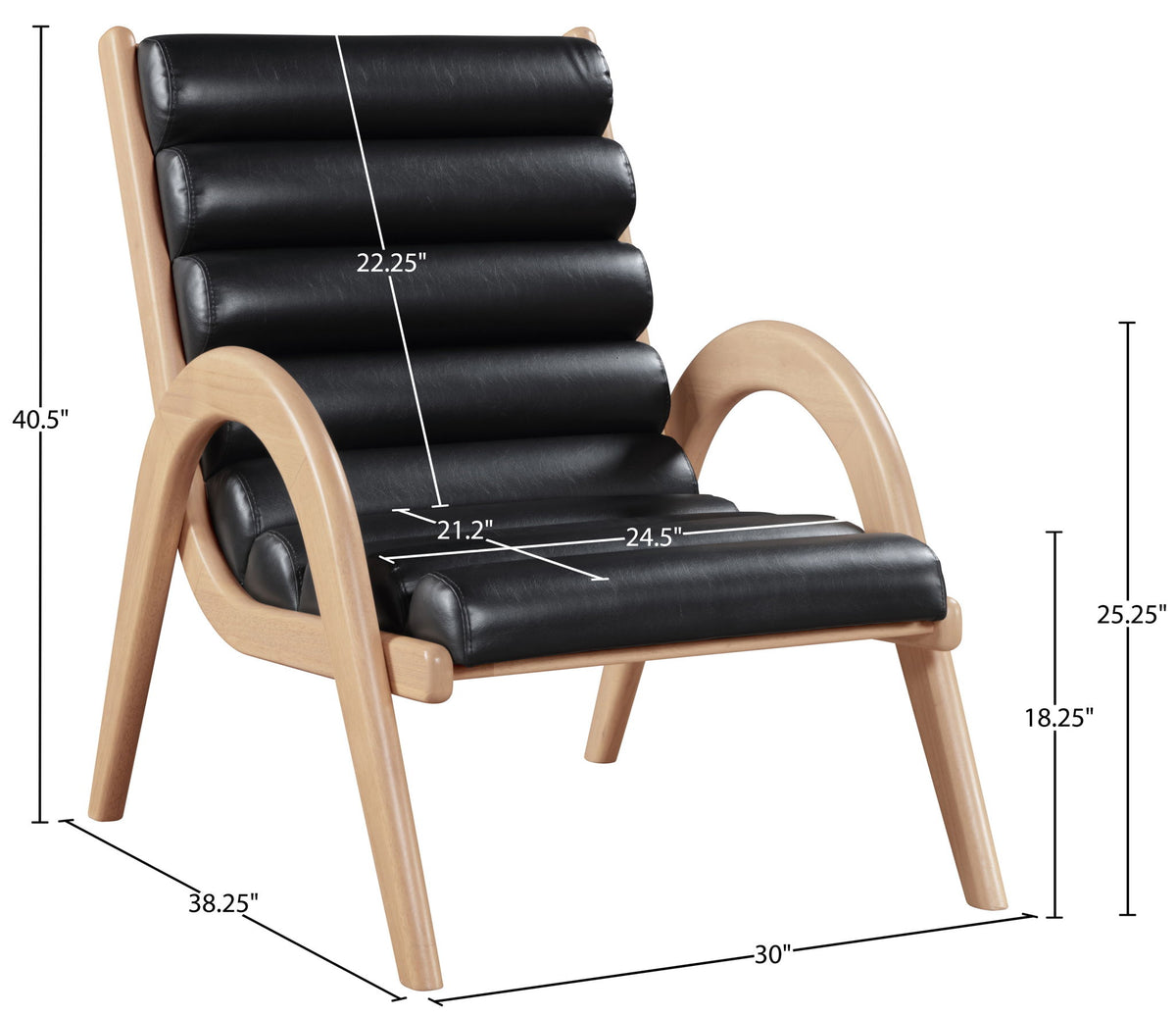 Randal - Accent Chair - Natural Frame