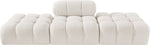 Ames - 3 Piece Boucle Upholstered Modular Sofa With 2 Backless Seats