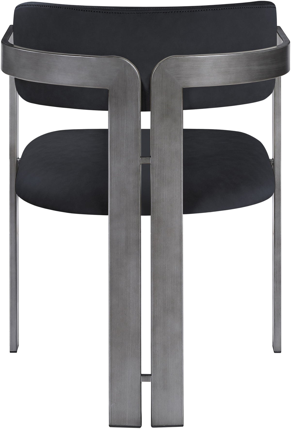 Aurum - Vegan Leather Upholstered Dining Chair With Gray Base (Set of 2)
