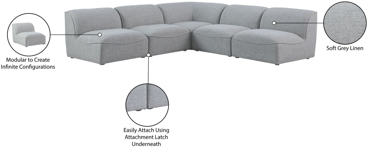 Miramar - 5 Piece Modular Sectional