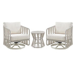 Breeze - Powder Coated Metal Outdoor Conversation Set With Cushions