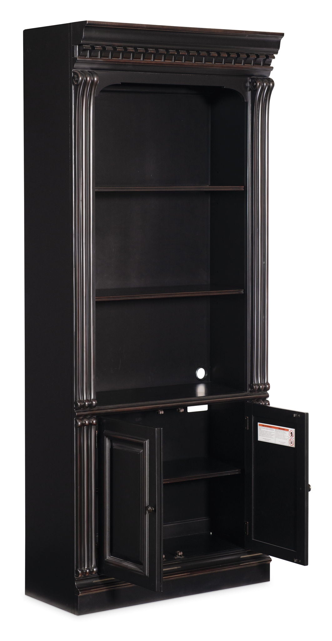 Telluride - Bunching Bookcase (With Doors) - Black