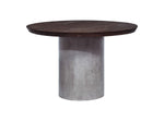 Renzo Modern Round Oak & Concrete Dining Table by VIG Furniture - View 10