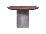 Renzo Modern Round Oak & Concrete Dining Table by VIG Furniture - View 4