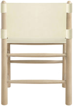 Santos - Vegan Leather Upholstered Dining Chair With Stained Natural Base (Set of 2)