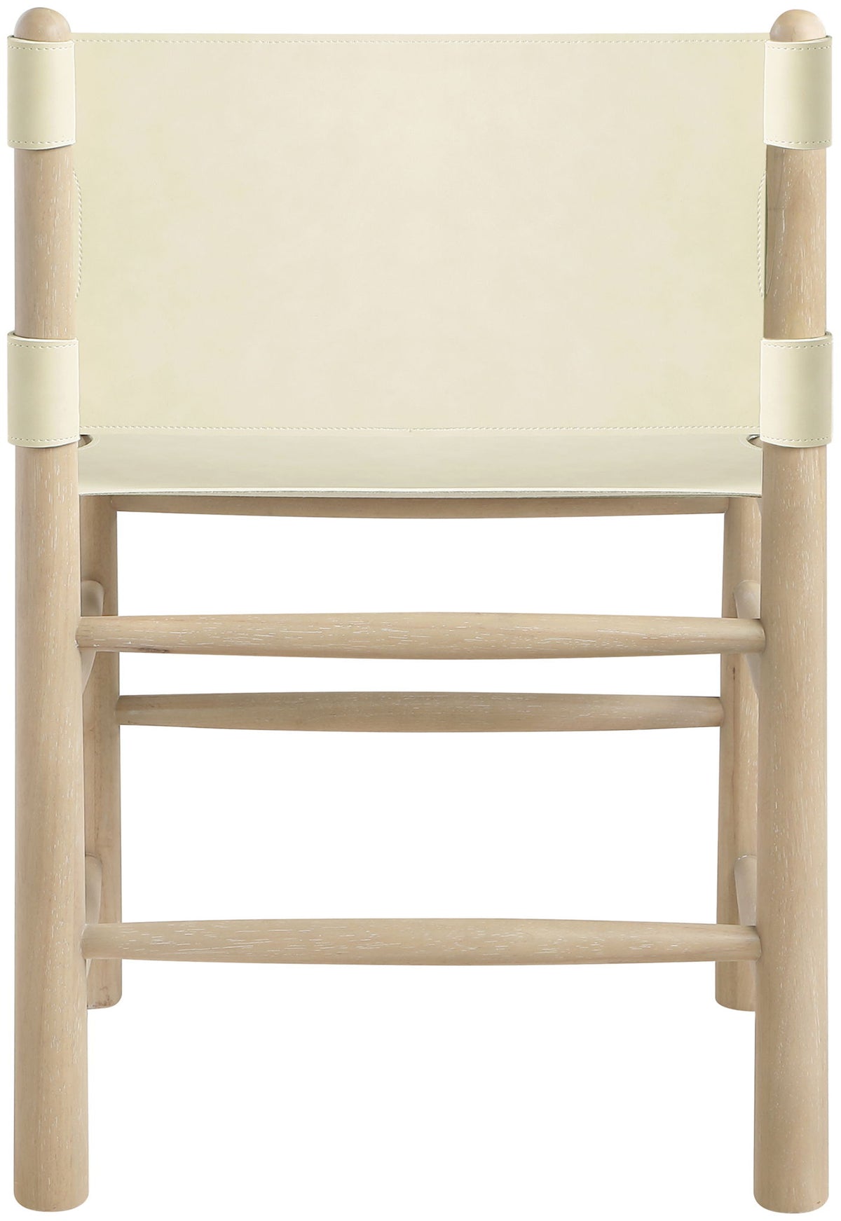 Santos - Vegan Leather Upholstered Dining Chair With Stained Natural Base (Set of 2)