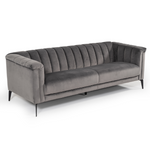 Jeremy Modern Grey Velvet Sofa by VIG Furniture - View 4