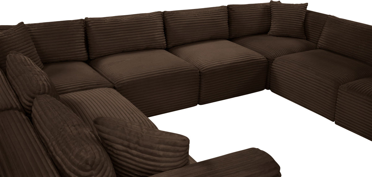 Shaggy - 8 Piece Modular U-Shaped Sectional