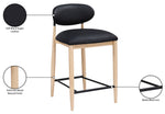 Riccio - Stool - Natural And Black Frame