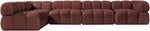 Orin - Velvet 5 Piece Modular Sectional
