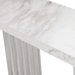 Kingsley Modern Marble & Stainless Steel Console Table by VIG Furniture - View 7