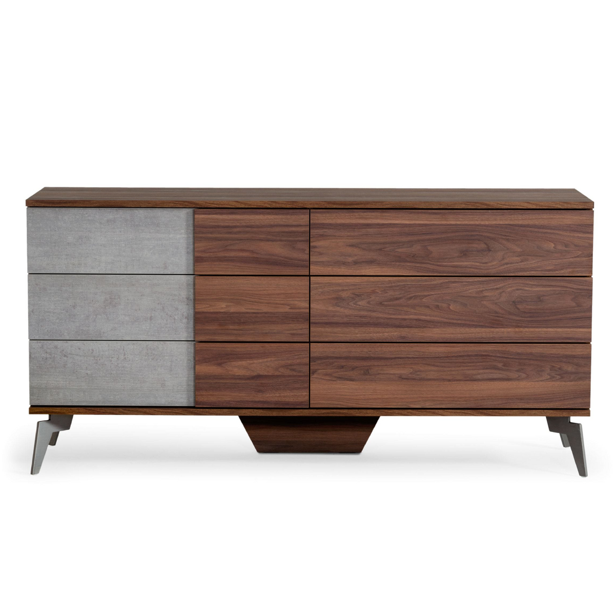 Palermo - Modern Italian Faux Concrete & Walnut Dresser by VIG Furniture - View 1