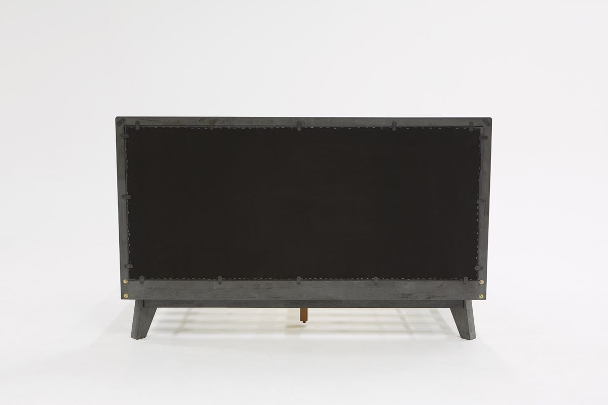 Eastern King Soria Modern Grey Wash Bedroom Set