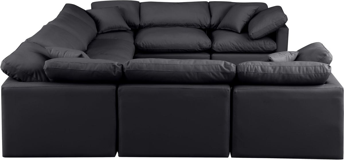 Indulge - Faux Leather 8 Piece Modular Sectional