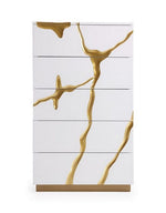 Aspen Modern White & Gold Chest by VIG Furniture - View 1