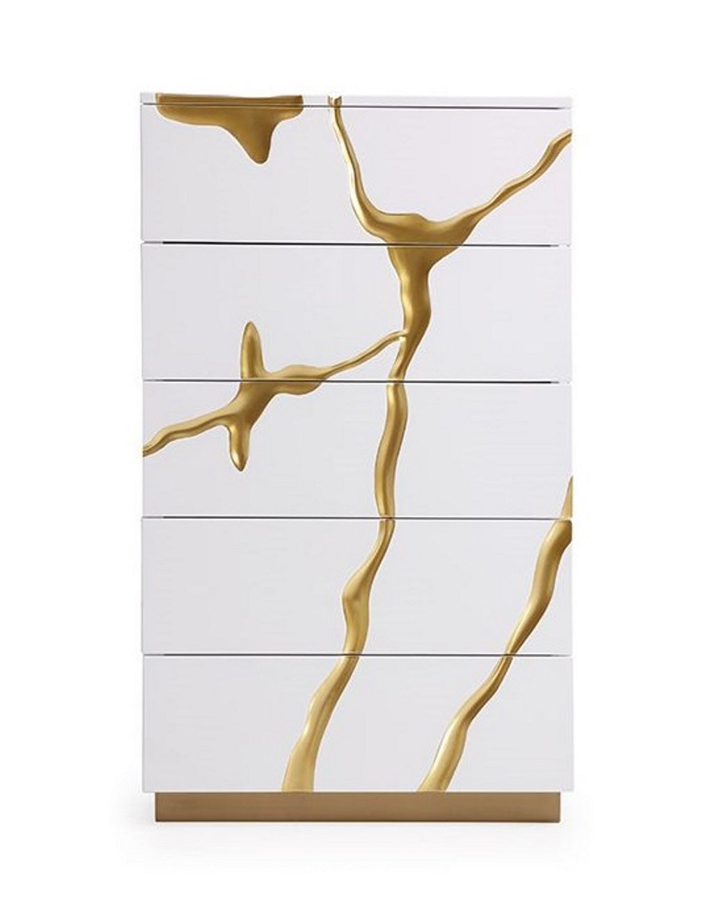 Aspen Modern White & Gold Chest by VIG Furniture - View 1
