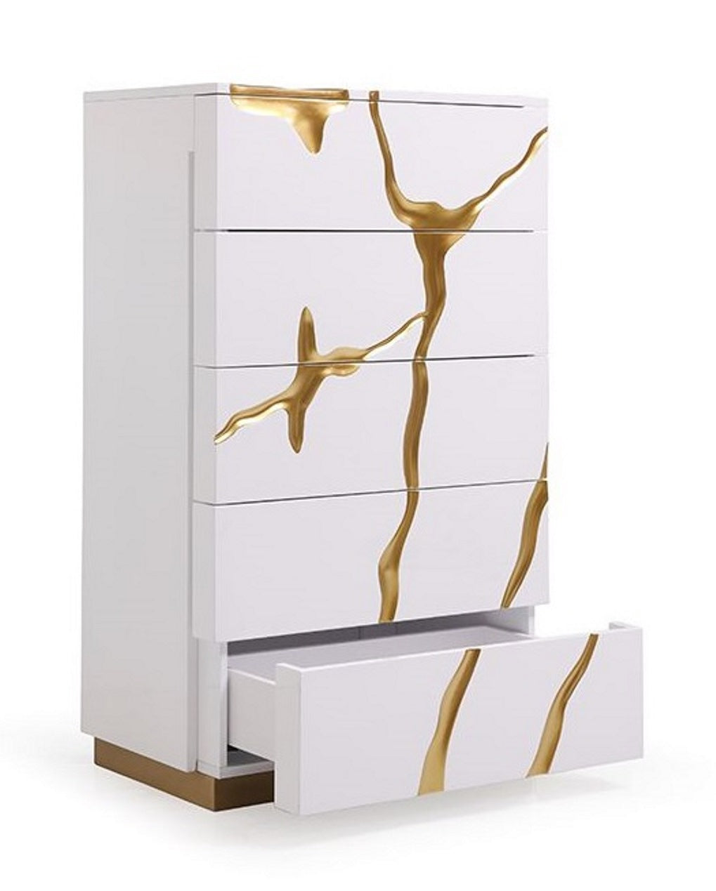 Aspen Modern White & Gold Chest by VIG Furniture - View 9