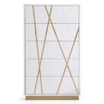 Nixa Modern White & Gold Chest by VIG Furniture - View 1