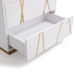 Nixa Modern White & Gold Chest by VIG Furniture - View 4