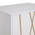 Nixa Modern White & Gold Chest by VIG Furniture - View 5