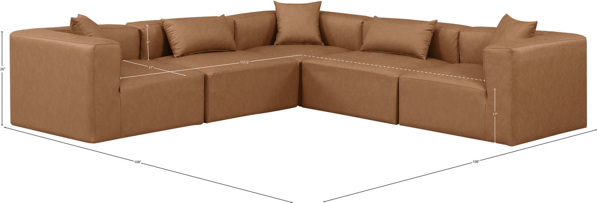 Cube - 5 Piece Modular Corner Sectional
