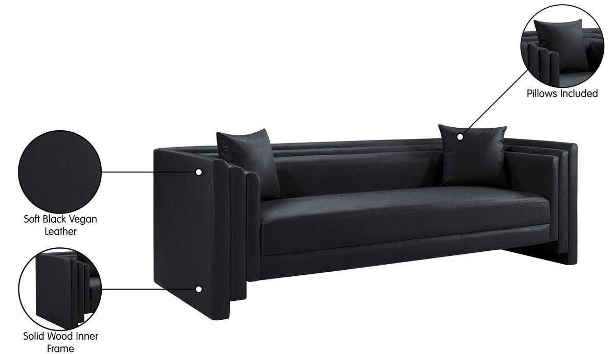 Everett - Vegan Leather Upholstered Sofa
