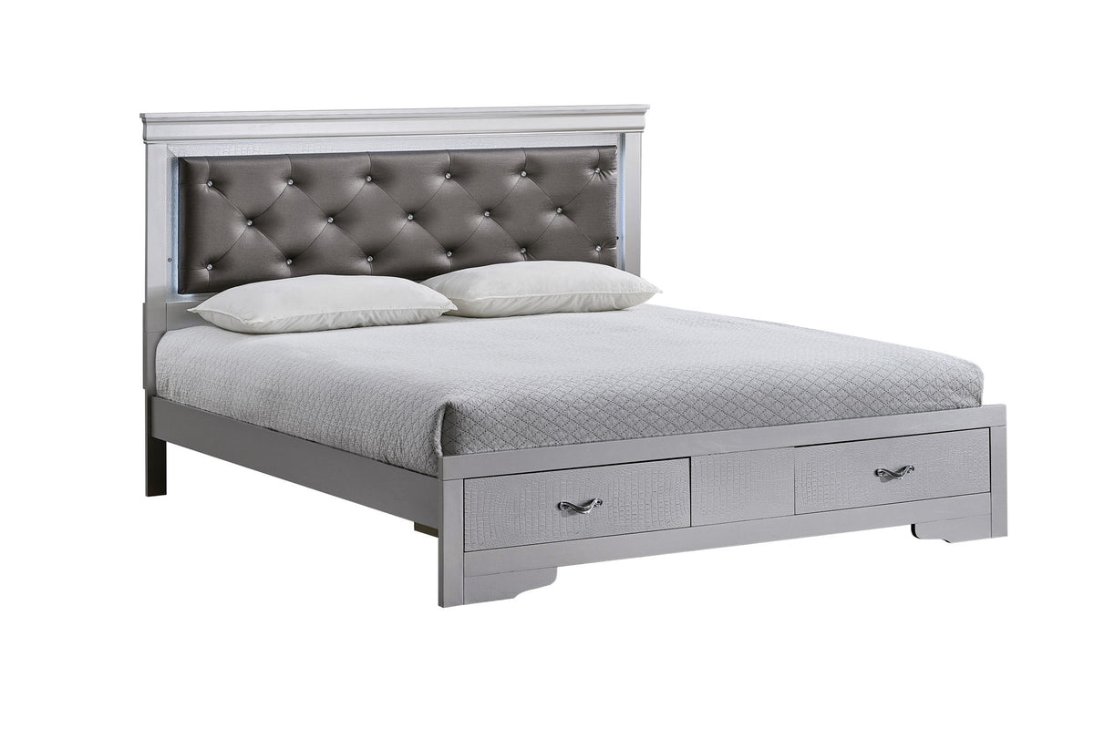 Glory Furniture - Lorana - Storage Bed With LED