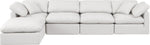 Indulge - Faux Leather 5 Piece Modular Sectional With Chaise