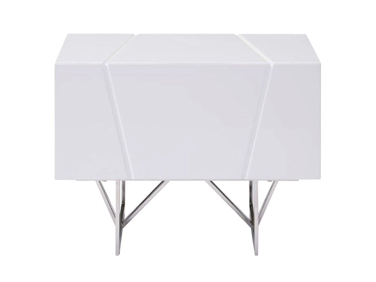 Chrysler Modern White Nightstand by VIG Furniture - View 1