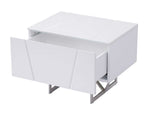Chrysler Modern White Nightstand by VIG Furniture - View 3