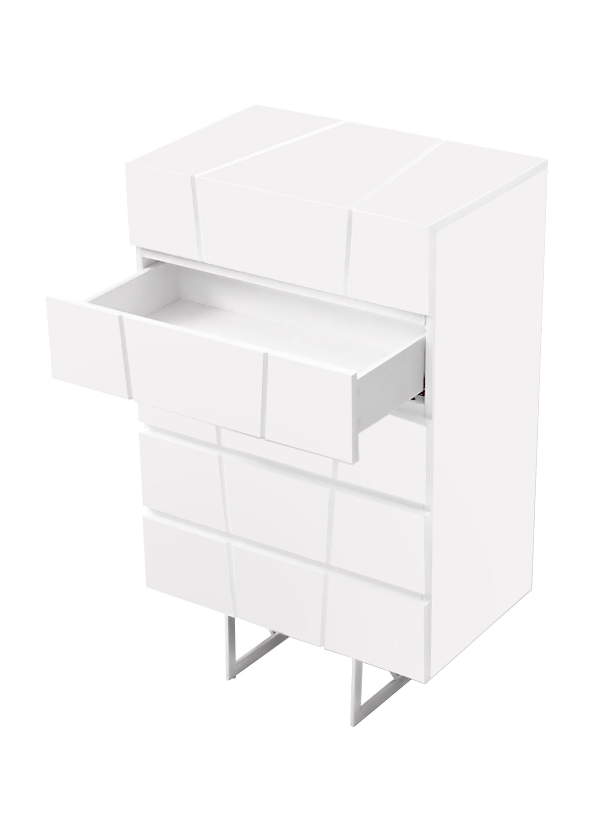 Chrysler Modern White Chest by VIG Furniture - View 4
