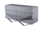 Duke Modern Grey & Black Gun Chrome Dresser by VIG Furniture - View 2