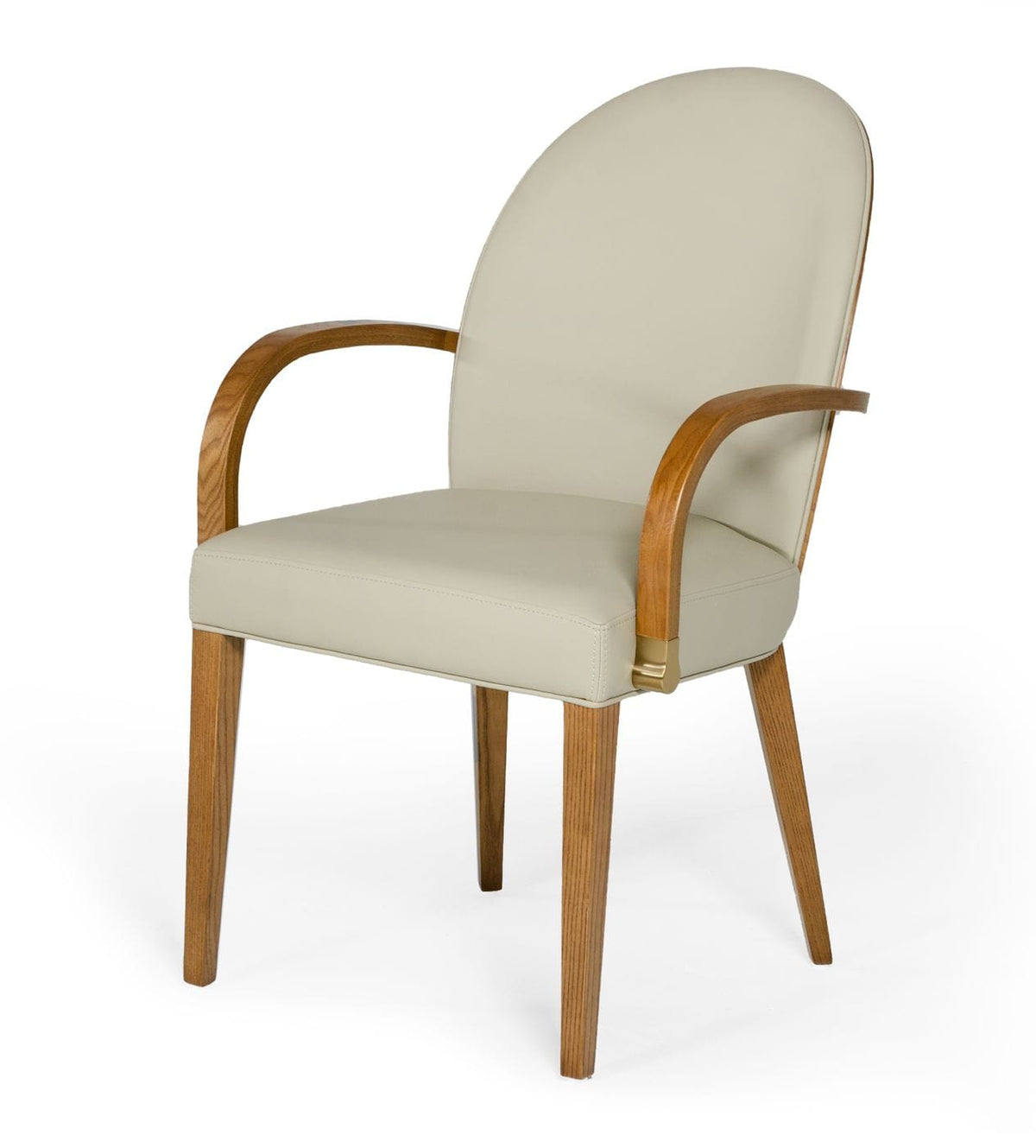 Rexford Modern Beige & Walnut Dining Armchair by VIG Furniture - View 1