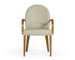 Rexford Modern Beige & Walnut Dining Armchair by VIG Furniture - View 2