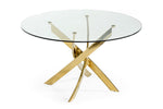 Pyrite - Modern Round Glass Dining Table by VIG Furniture - View 4