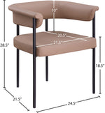 Malin - Faux Leather Dining Chair (Set of 2) - Tan