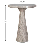 Stour - Marble Accent Table - Gray