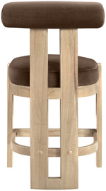 Arienzo - Velvet Performance Fabric Upholstered Counter Stool (Set of 2)